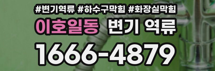 이호일동 변기 역류