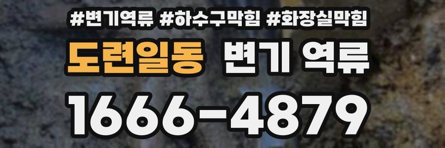 도련일동 변기 역류