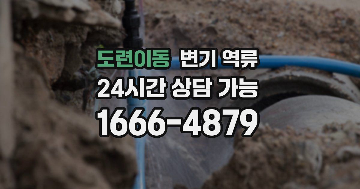 도련이동 변기 역류