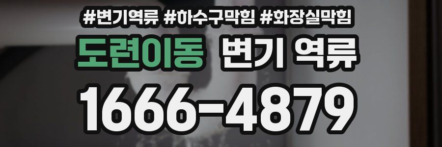 도련이동 변기 역류