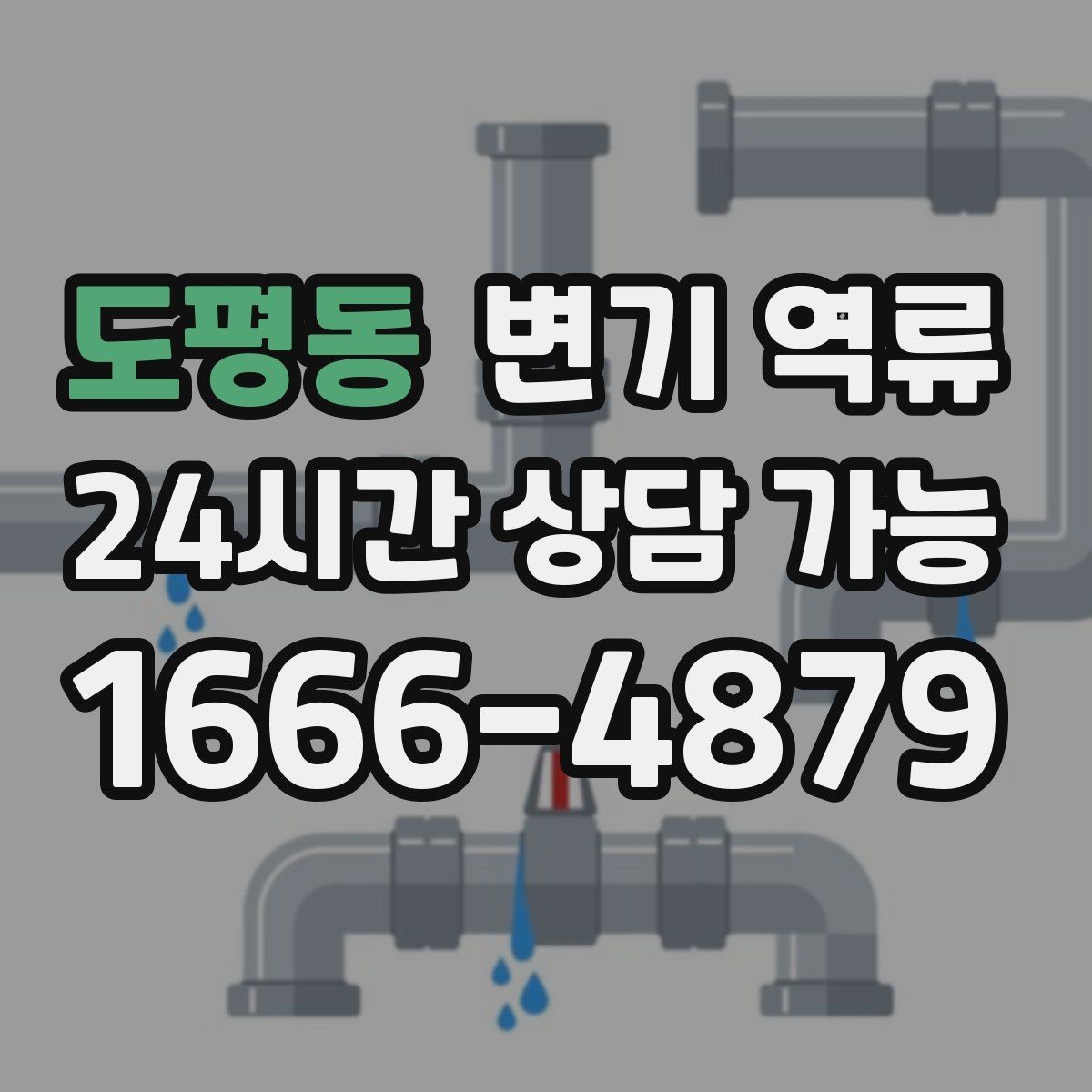 도평동 변기 역류 주택 정화조·배관 구조에 따라 달라지는 대응