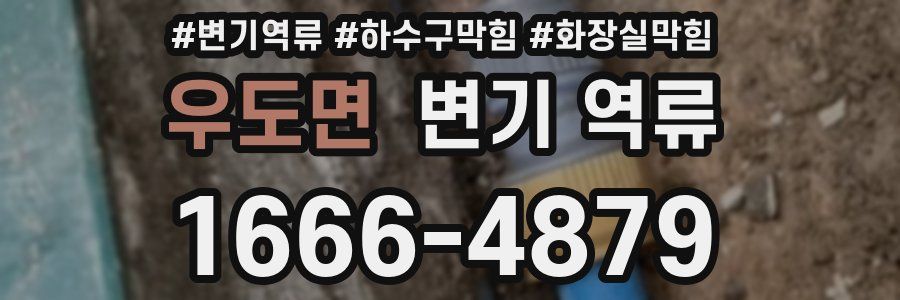 우도면 변기 역류