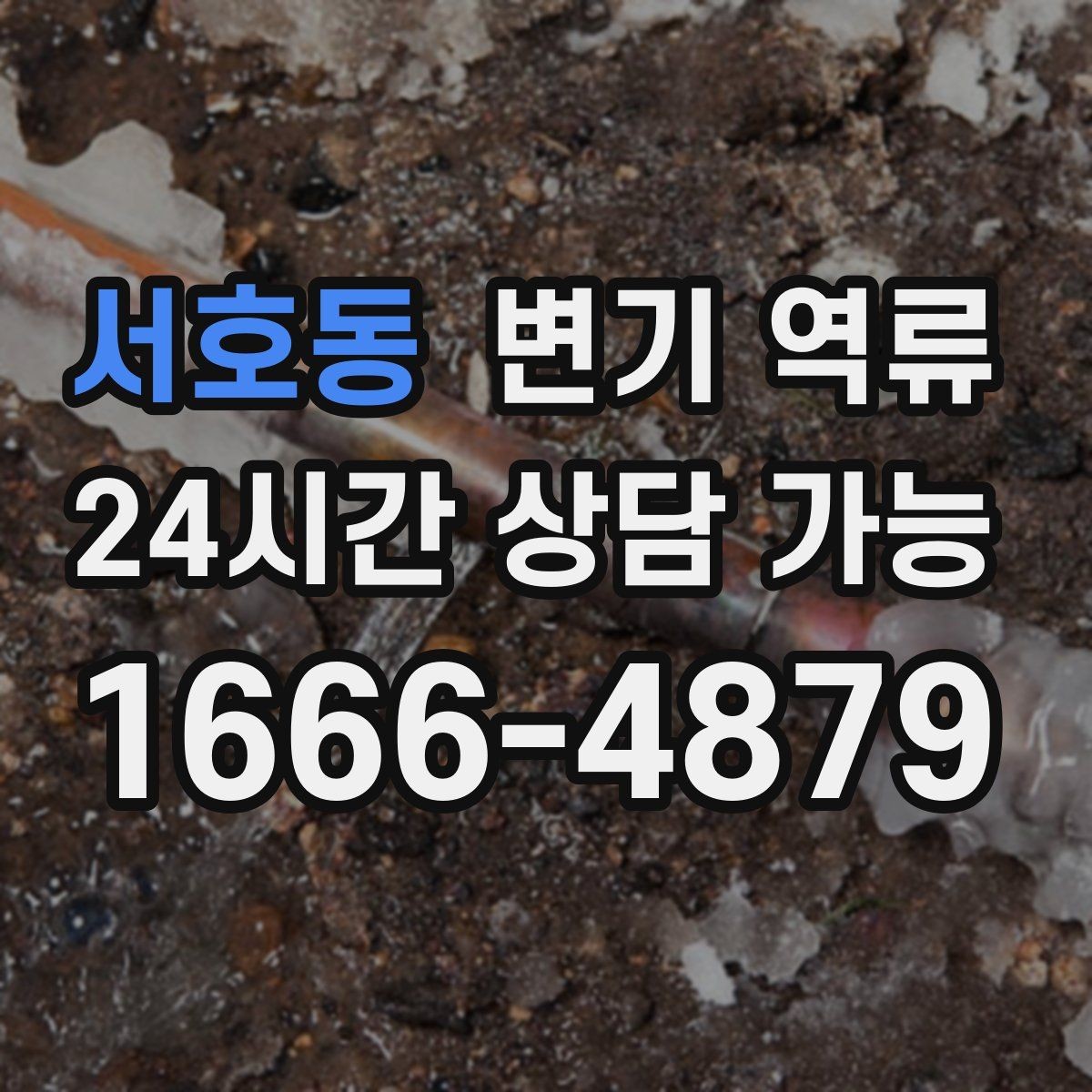 서호동 변기 역류 물 내림 횟수에 따른 변화로 원인 좁히기