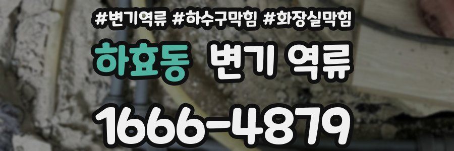 하효동 변기 역류