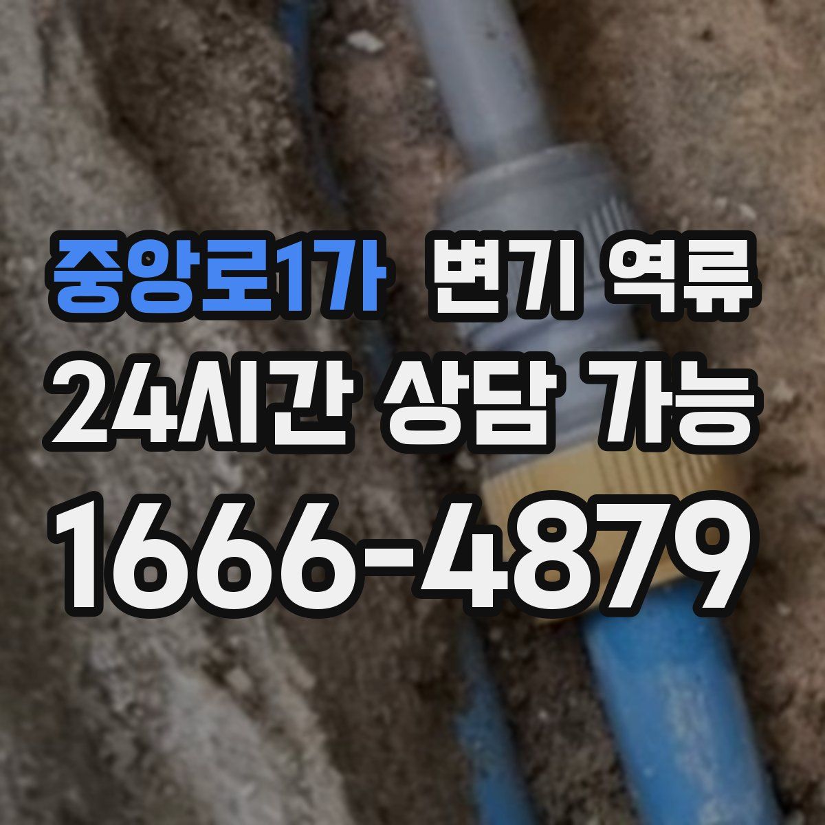 중앙로1가 변기 역류