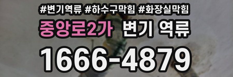 중앙로2가 변기 역류