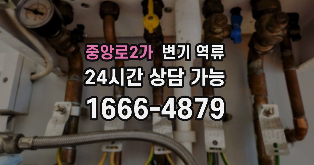 중앙로2가 변기 역류