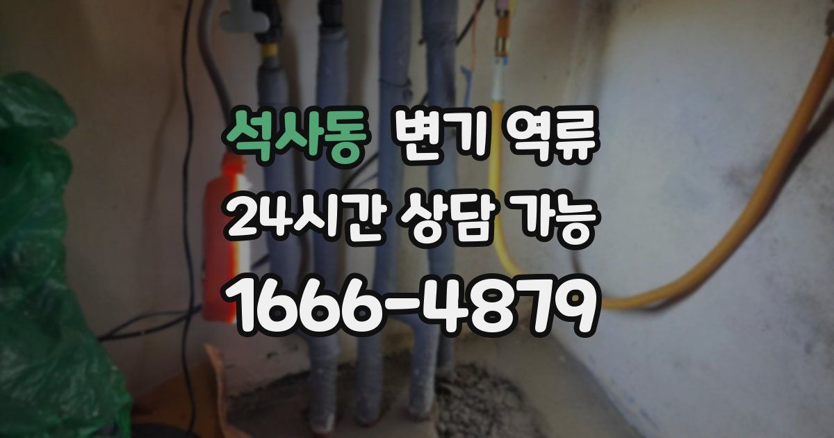 석사동 변기 역류