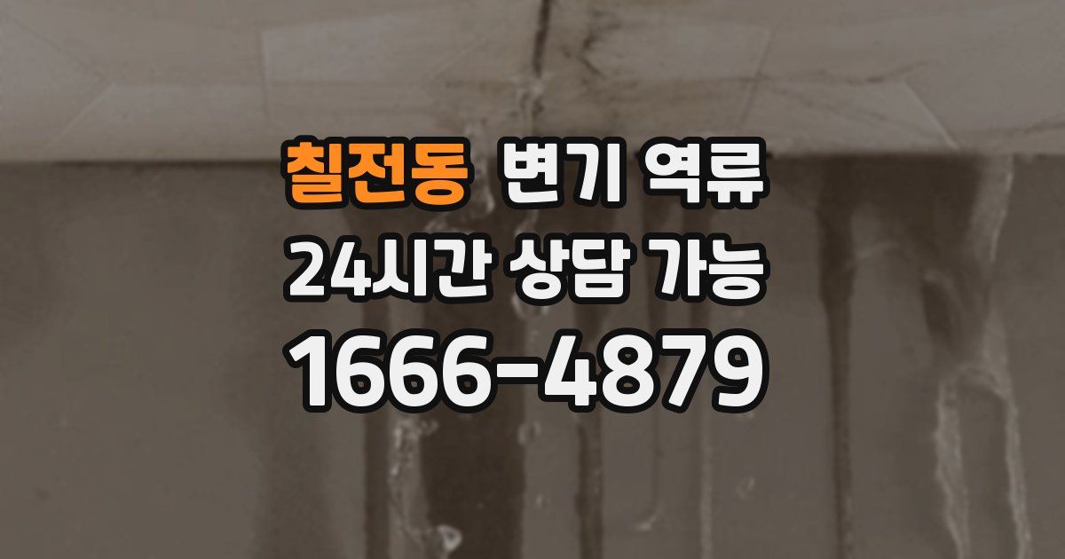 칠전동 변기 역류