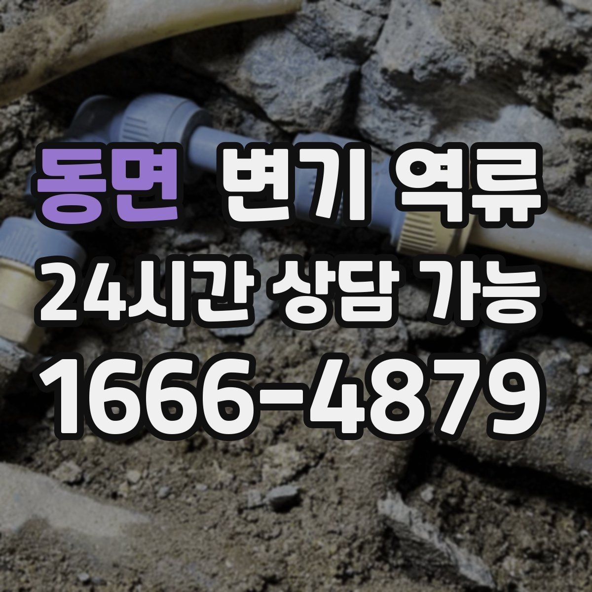 동면 변기 역류 레버를 눌러도 수위만 오를 때 원인 추정