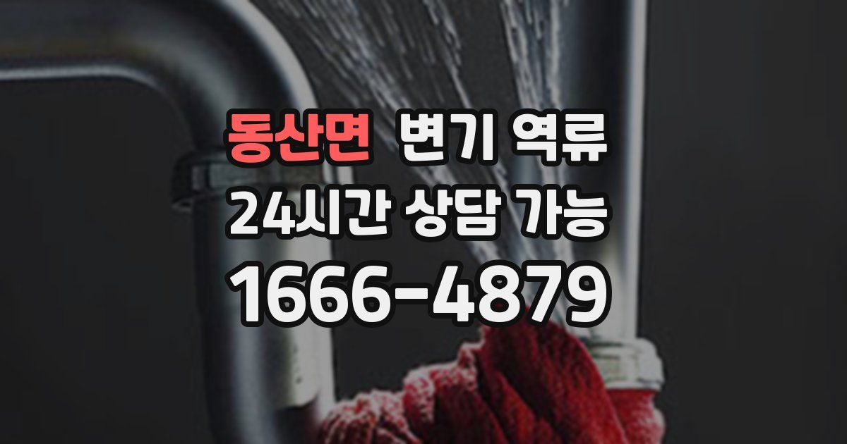 동산면 변기 역류