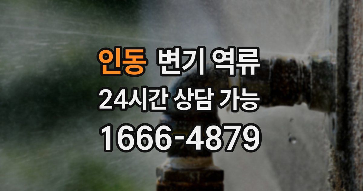 인동 변기 역류