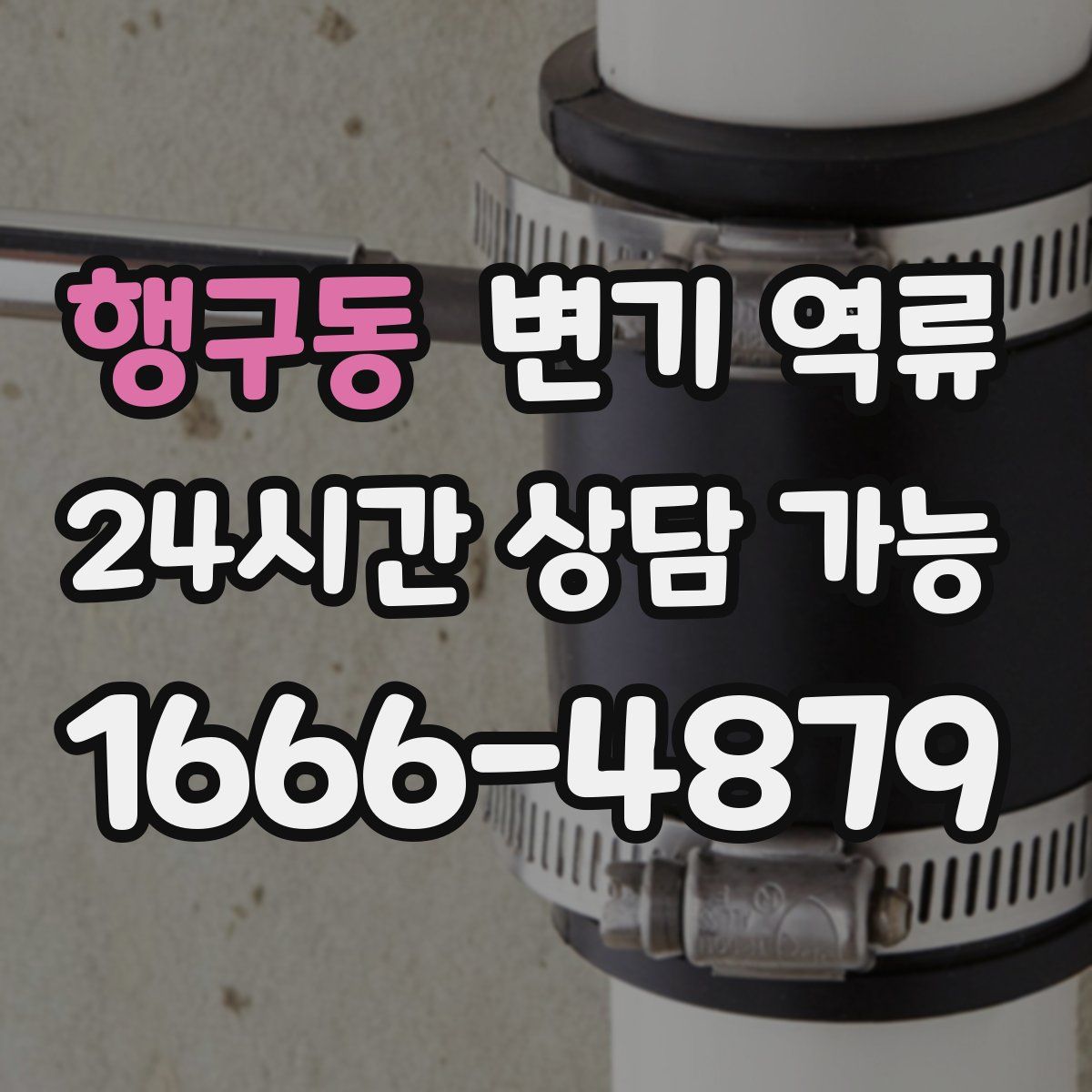 행구동 변기 역류