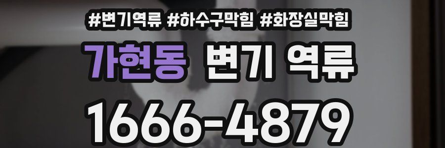 가현동 변기 역류