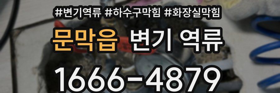 문막읍 변기 역류