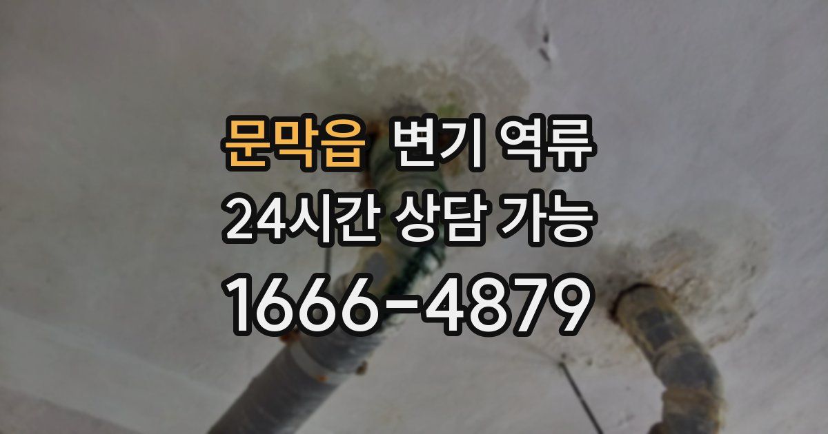 문막읍 변기 역류