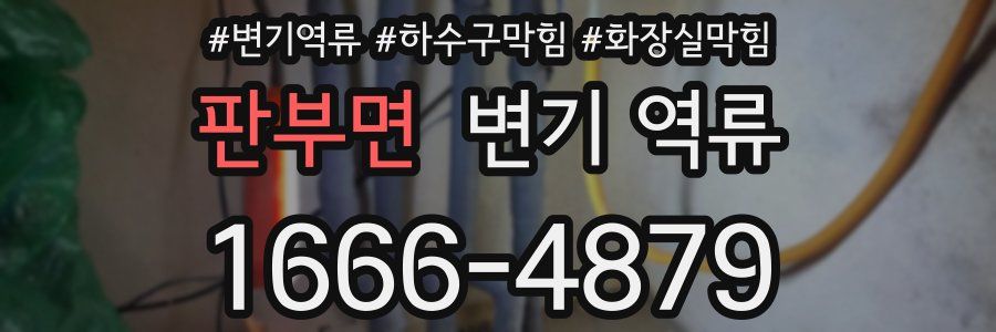 판부면 변기 역류