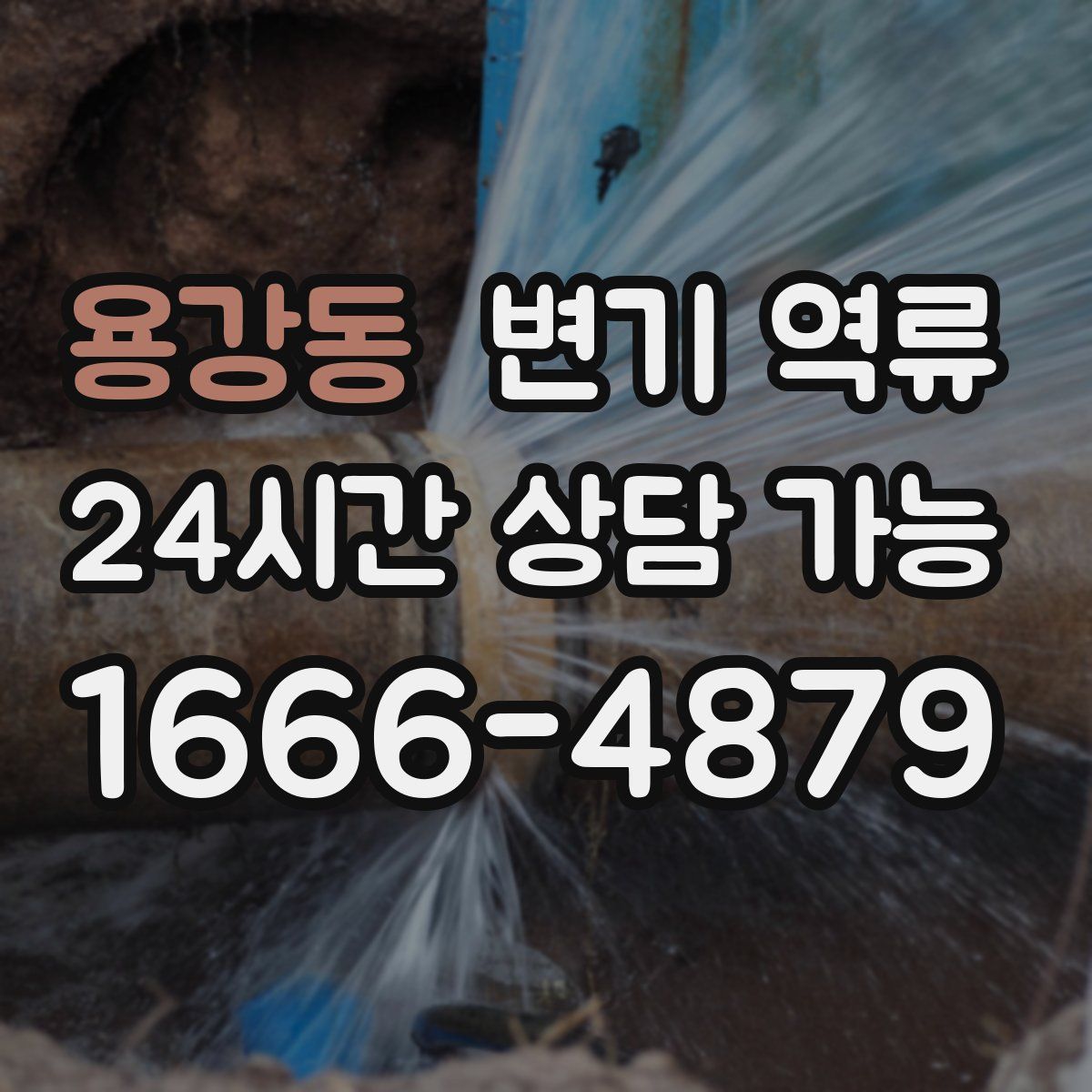 용강동 변기 역류