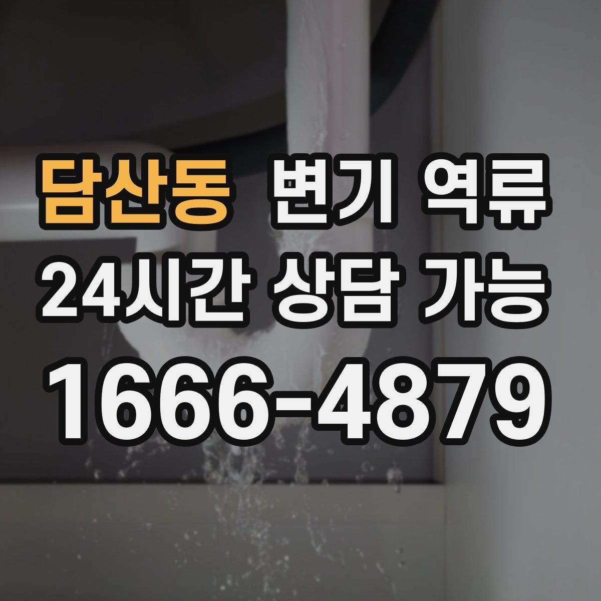 담산동 변기 역류 음식물 찌꺼기가 들어가면 생기는 문제