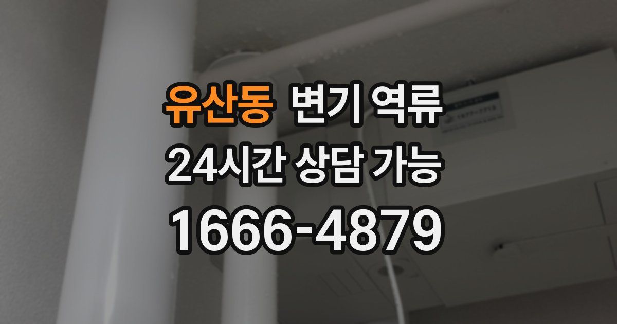 유산동 변기 역류