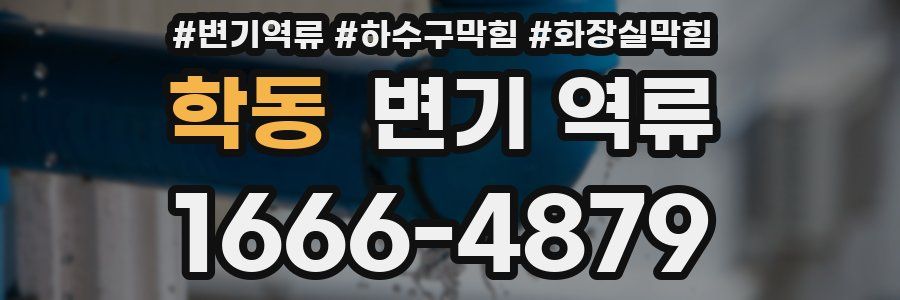 학동 변기 역류