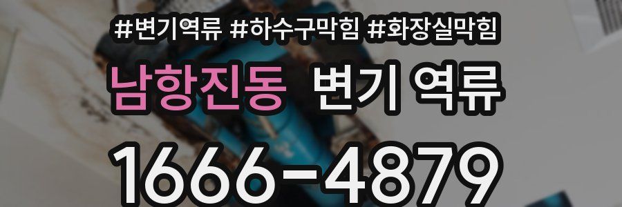 남항진동 변기 역류