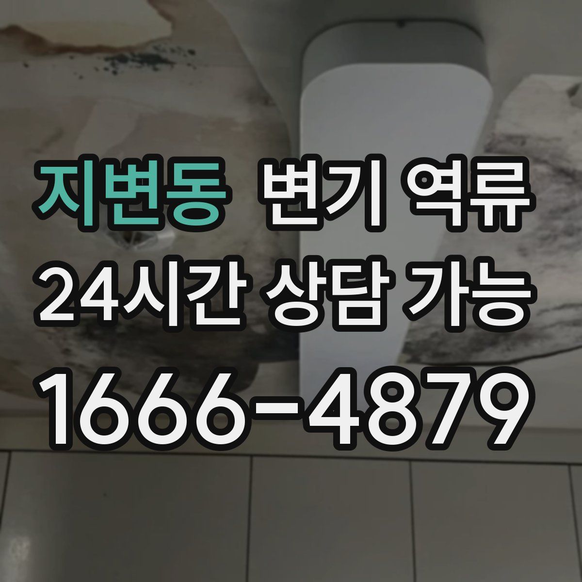 지변동 변기 역류