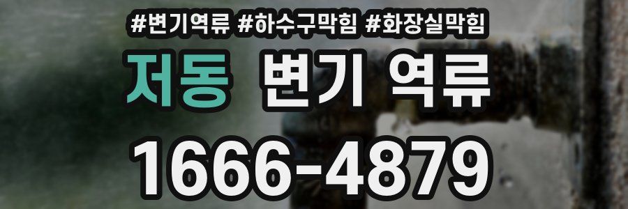 저동 변기 역류