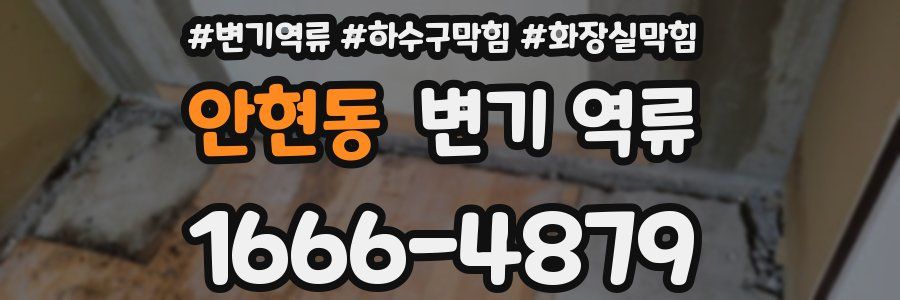 안현동 변기 역류