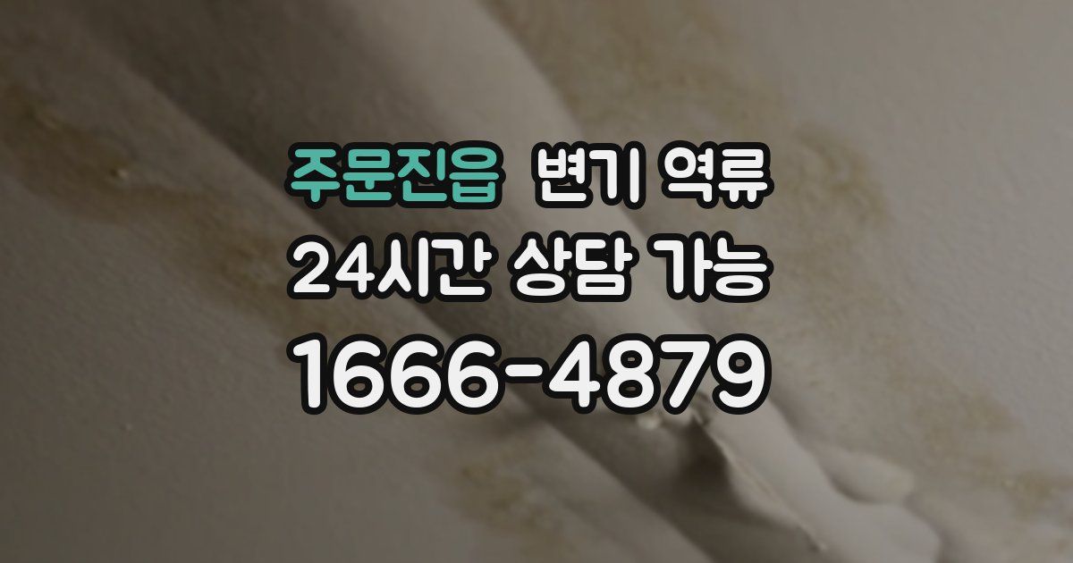 주문진읍 변기 역류