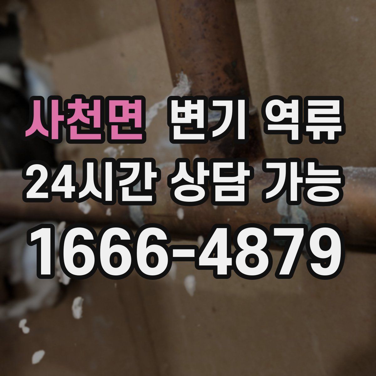 사천면 변기 역류