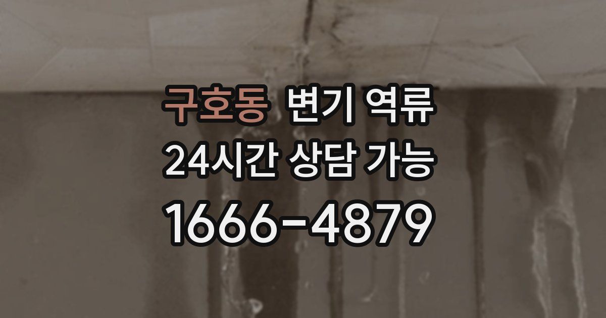 구호동 변기 역류