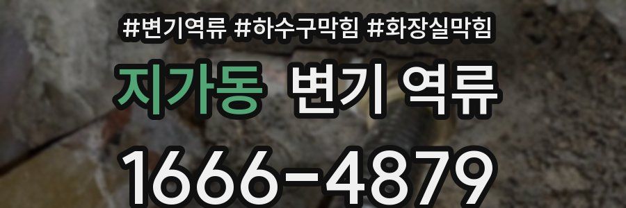 지가동 변기 역류