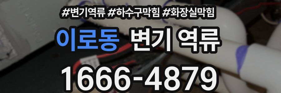 이로동 변기 역류