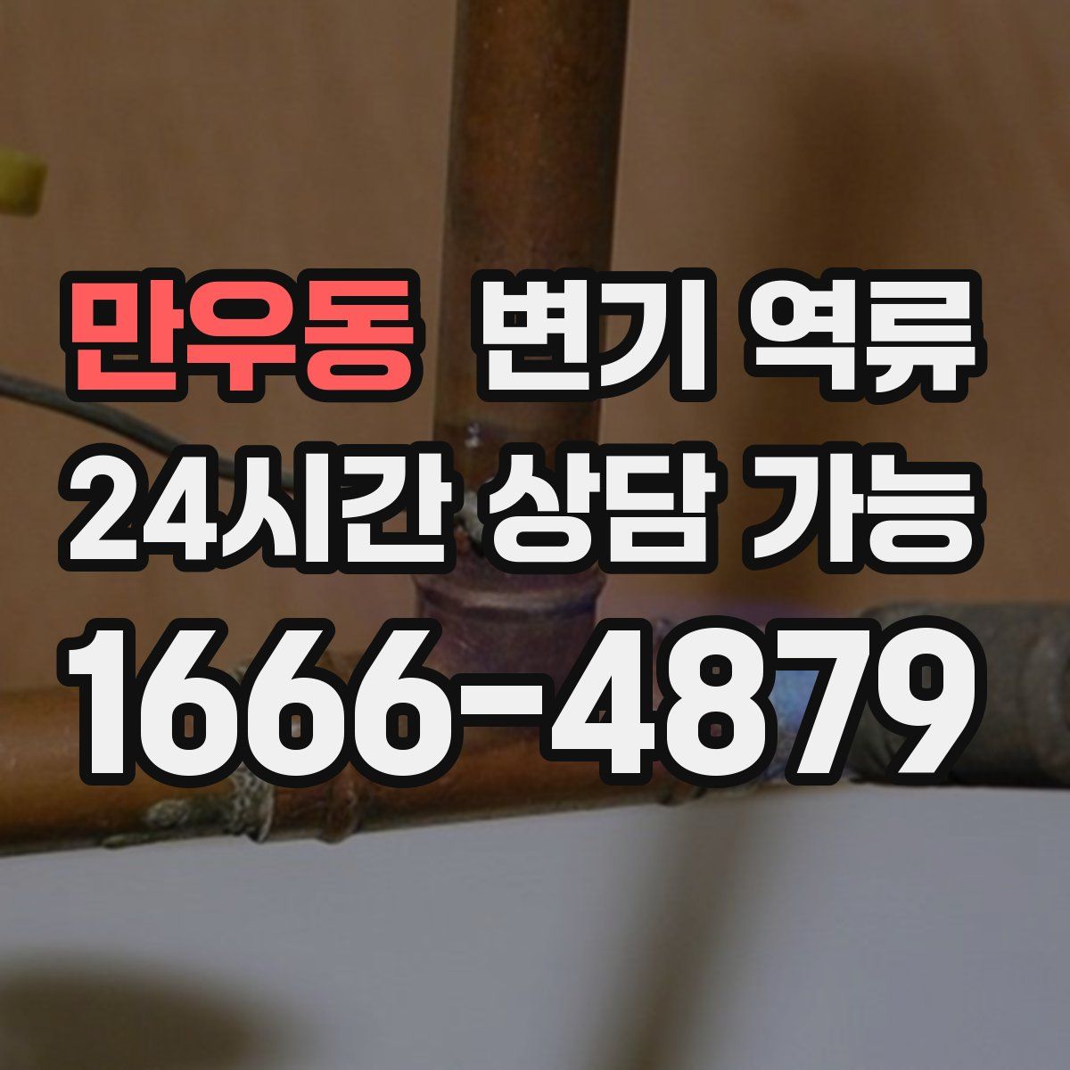 만우동 변기 역류