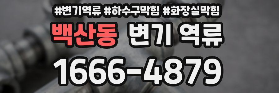 백산동 변기 역류