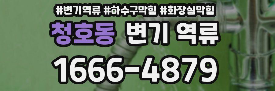 청호동 변기 역류