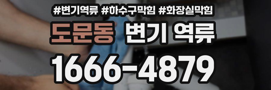 도문동 변기 역류