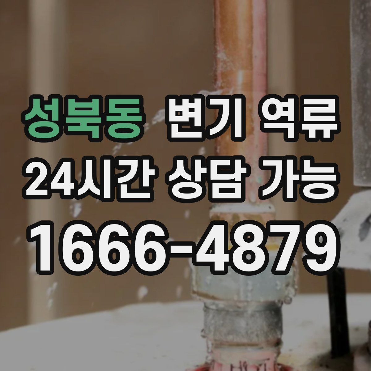 성북동 변기 역류