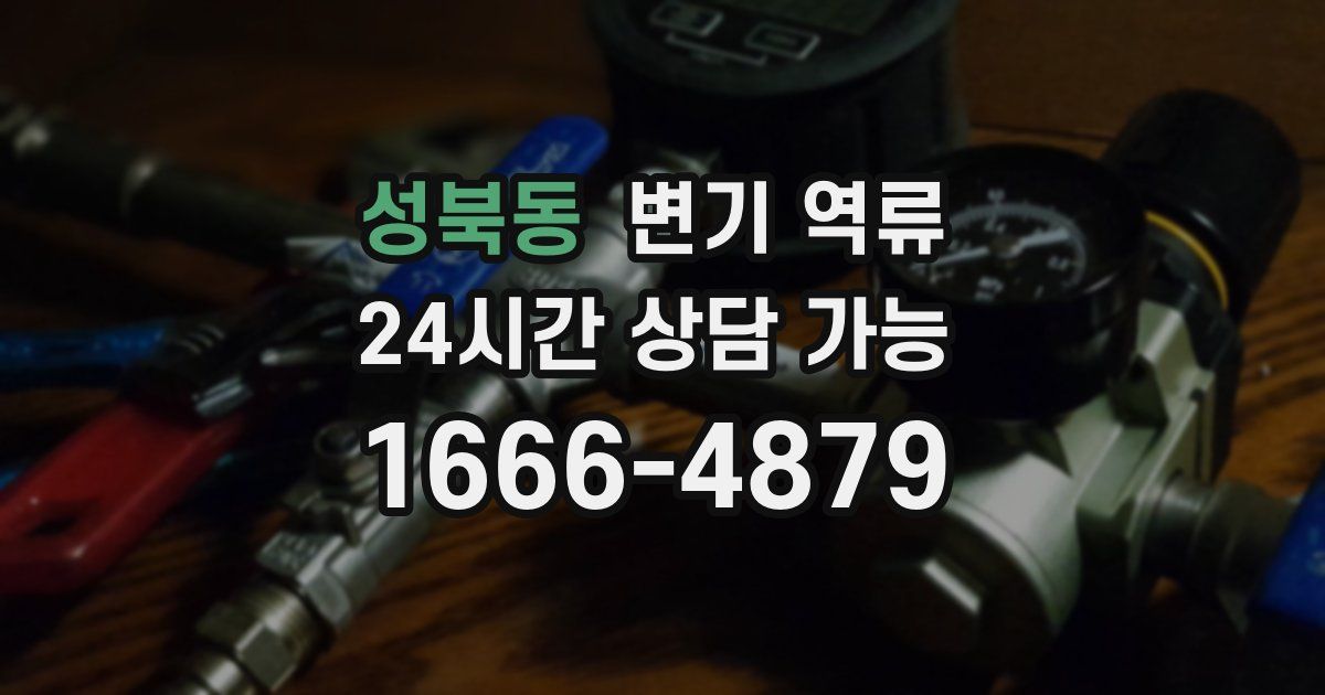 성북동 변기 역류