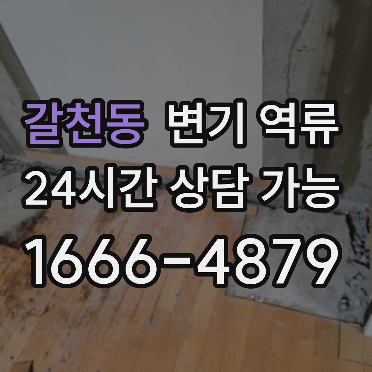 갈천동 변기 역류