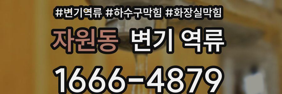 자원동 변기 역류