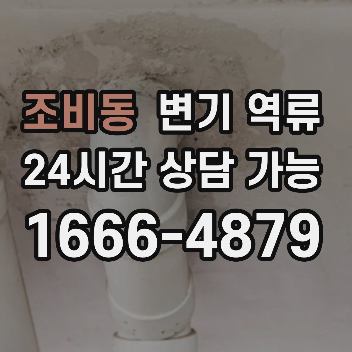 조비동 변기 역류