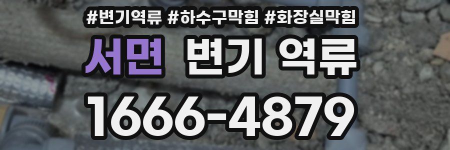 서면 변기 역류