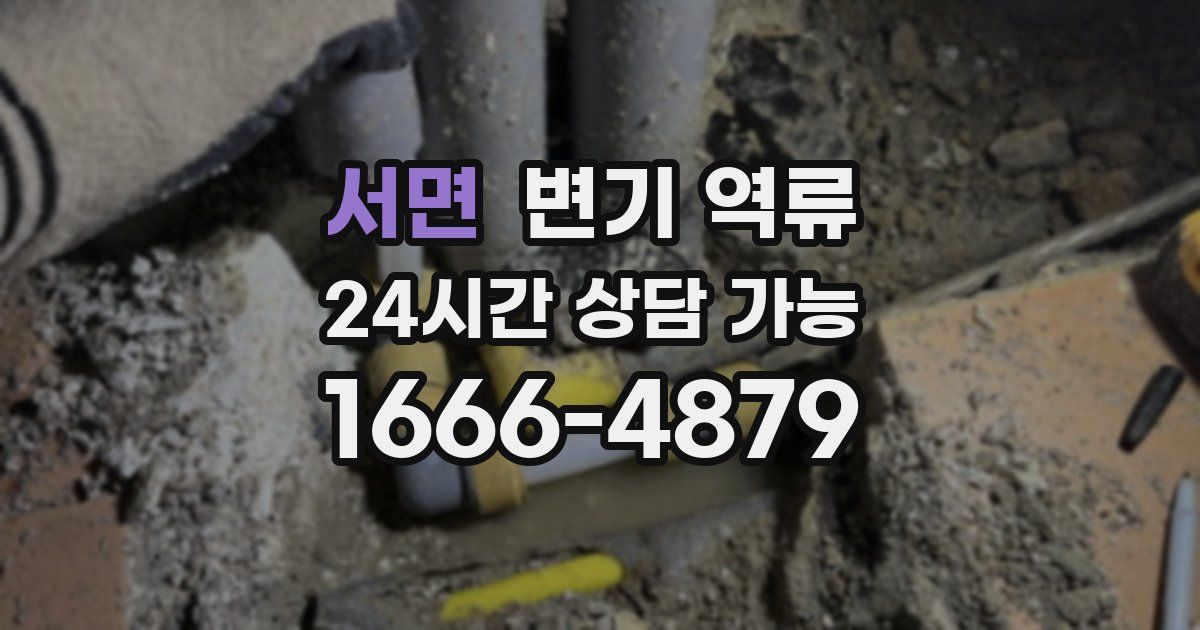 서면 변기 역류