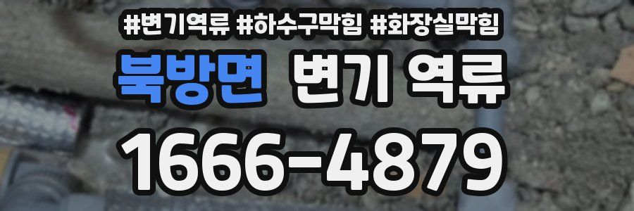 북방면 변기 역류