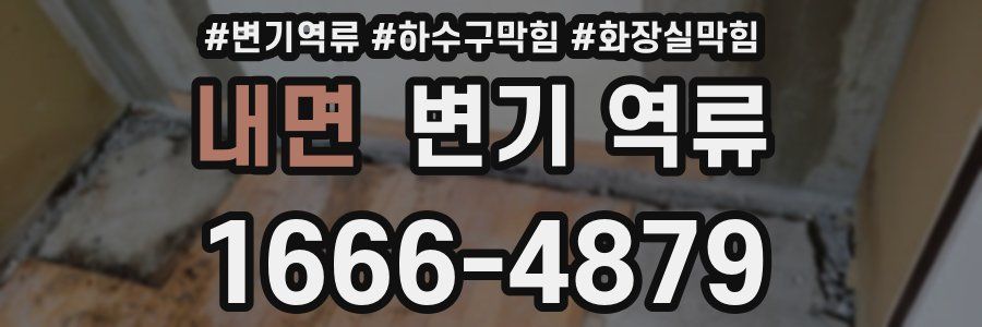 내면 변기 역류