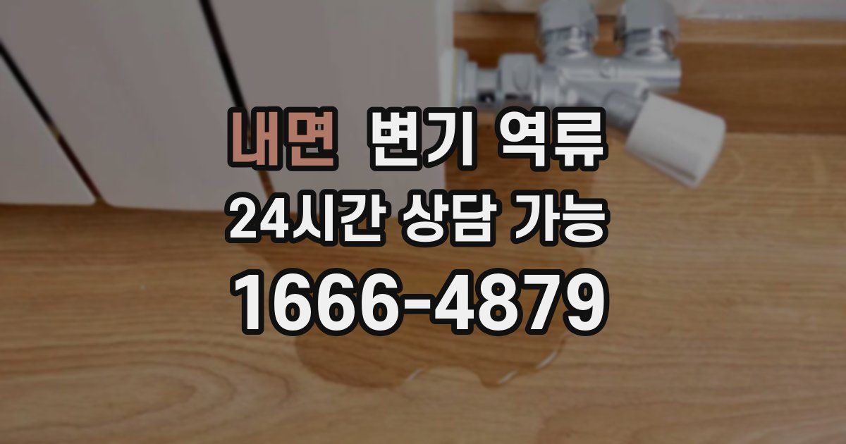 내면 변기 역류