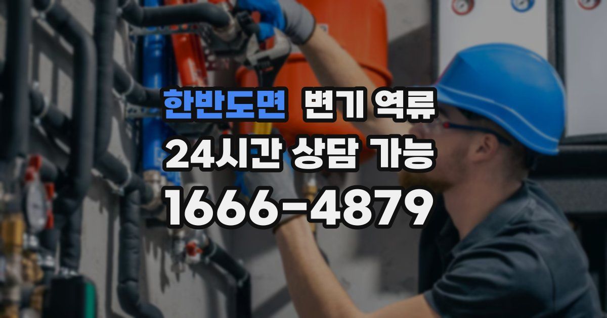 한반도면 변기 역류