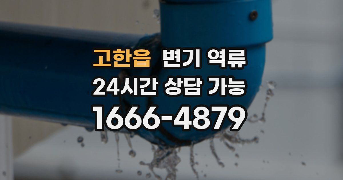 고한읍 변기 역류